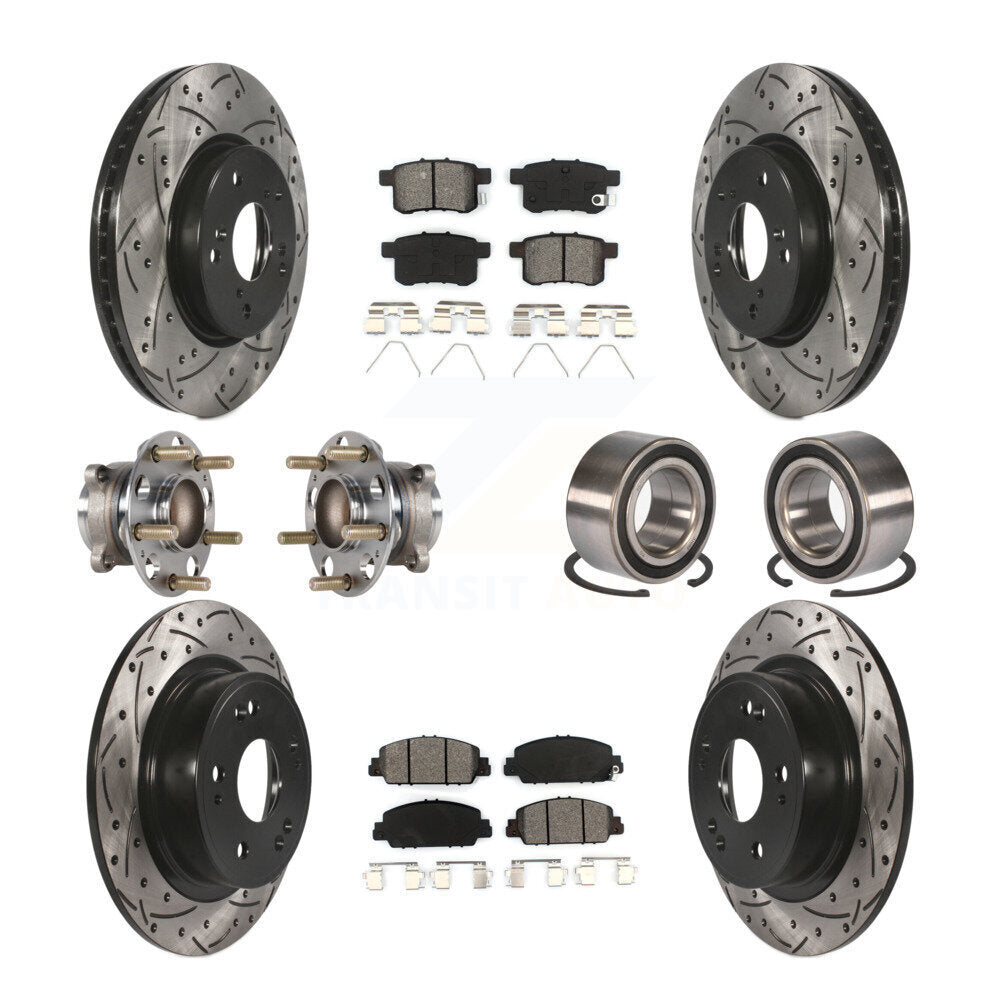 [Avant + Arrière] Kit de Roulement de roue pour 2016-2017 Honda Accord EX-L avec 3.5L KBB-123216