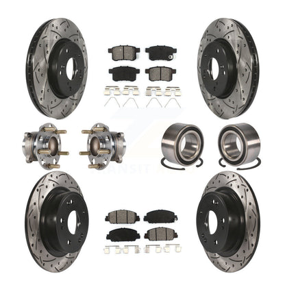 [Avant + Arrière] Kit de Roulement de roue pour 2016-2017 Honda Accord EX-L avec 3.5L KBB-123216