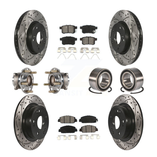 [Avant + Arrière] Kit de Roulement de roue pour 2016-2017 Honda Accord EX-L avec 3.5L KBB-123216