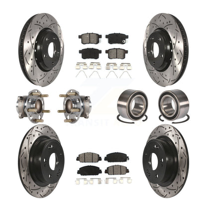 [Avant + Arrière] Kit de Roulement de roue pour 2017 Honda Accord Hybrid EX-L Touring KBB-123217