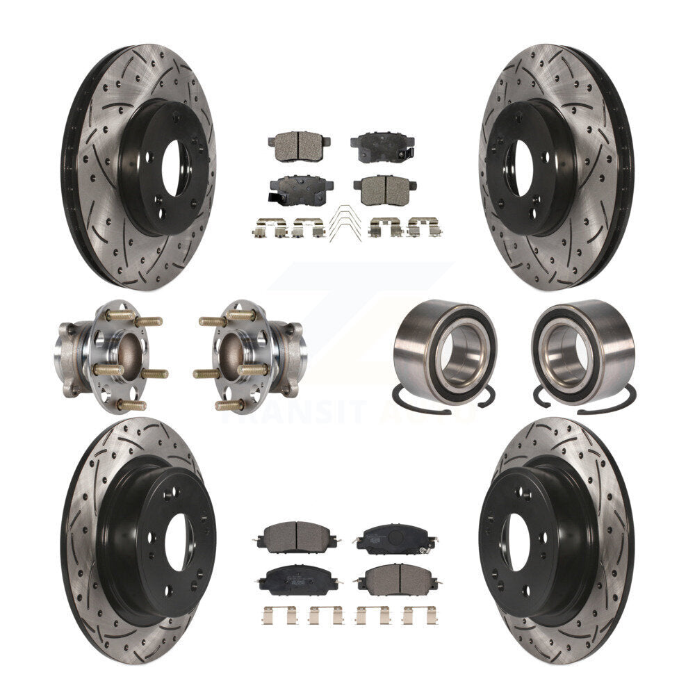[Avant + Arrière] Kit de Roulement de roue pour 2016 Honda Accord LX-S avec 2.4L KBB-123224