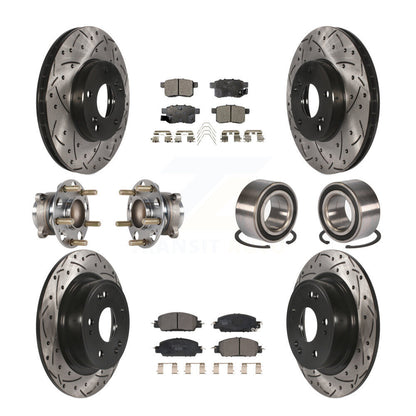 [Avant + Arrière] Kit de Roulement de roue pour 2016 Honda Accord LX-S avec 2.4L KBB-123224