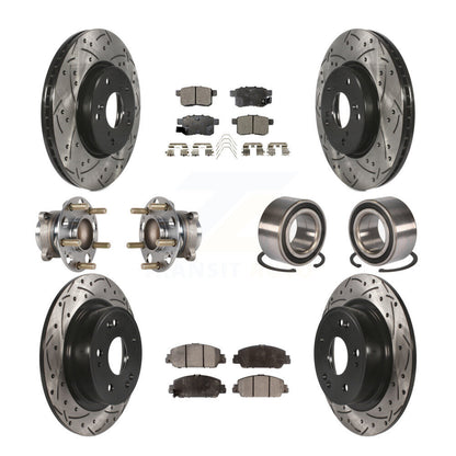 [Avant + Arrière] Kit de Roulement de roue pour 2016-2017 Honda Accord EX-L avec 3.5L KBB-123226