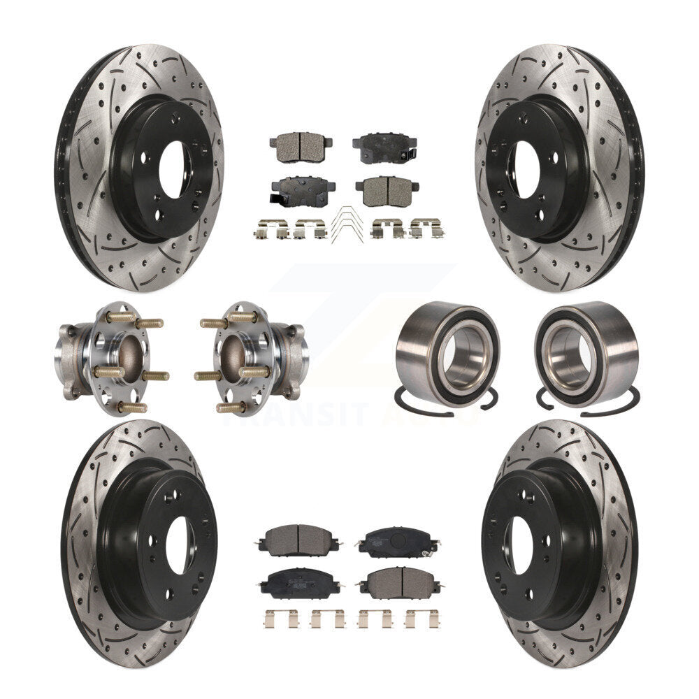 [Avant + Arrière] Kit de Roulement de roue pour 2017 Honda Accord LX-S KBB-123227