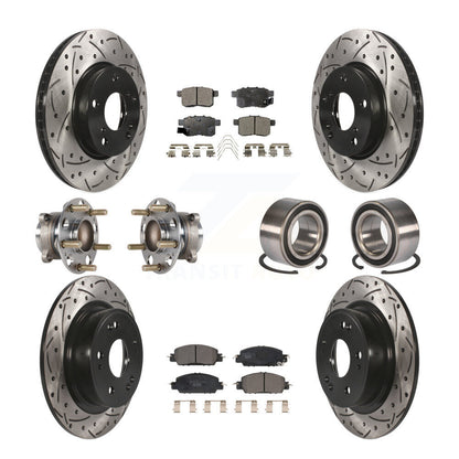 [Avant + Arrière] Kit de Roulement de roue pour 2017 Honda Accord LX-S KBB-123227