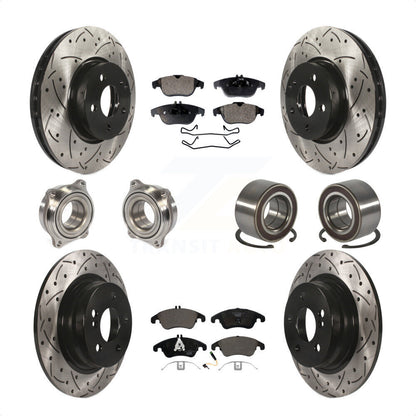[Avant + Arrière] Kit de Roulement de roue pour 2011-2012 Mercedes-Benz C300 avec 322mm Diameter Rotor KBB-123235 par Transit Auto