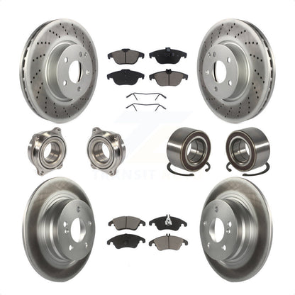 [Avant + Arrière] Kit de Roulement de roue pour 2011-2012 Mercedes-Benz C300 avec 322mm Diameter Rotor KBB-123256 par Transit Auto