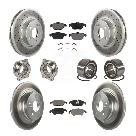 [Avant + Arrière] Kit de Roulement de roue pour 2011-2012 Mercedes-Benz C300 avec 322mm Diameter Rotor KBB-123256 par Transit Auto