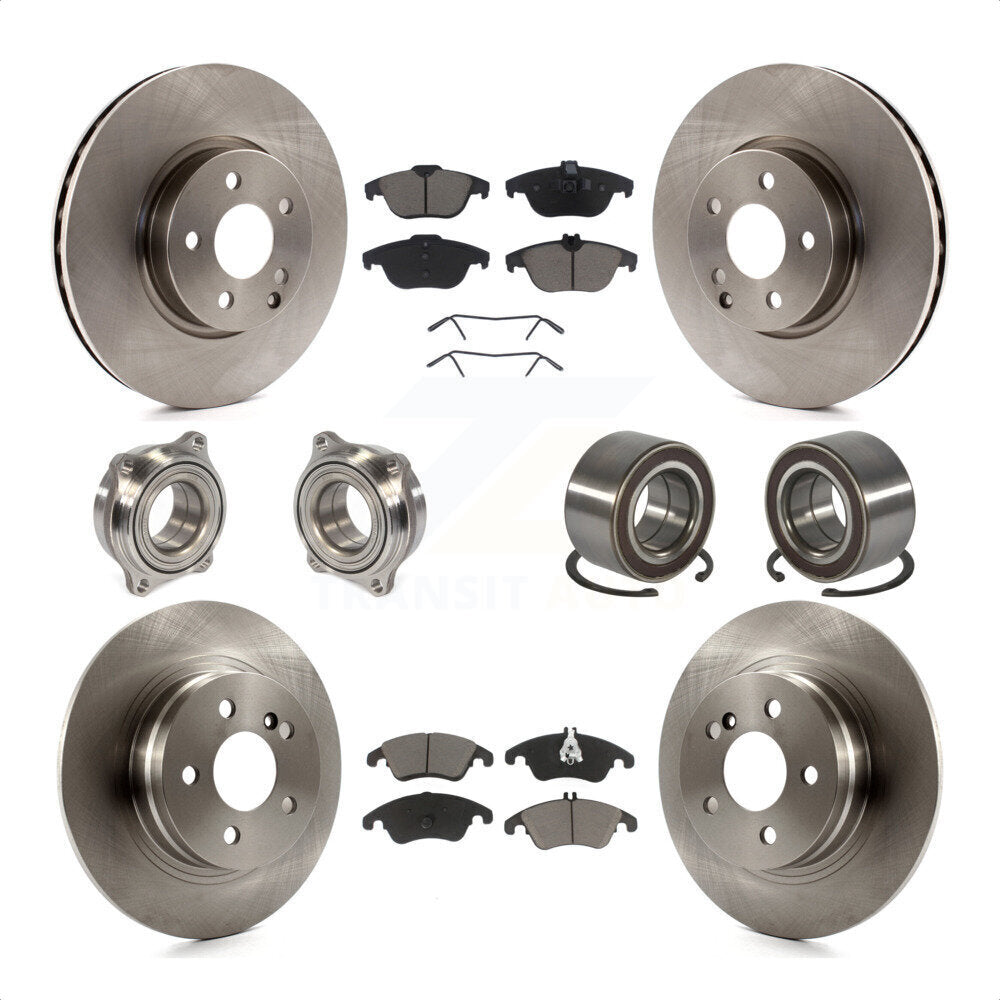 [Avant + Arrière] Kit de Roulement de roue pour 2011-2012 Mercedes-Benz C300 avec 322mm Diameter Rotor KBB-123277 par Transit Auto