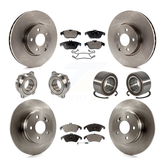 [Avant + Arrière] Kit de Roulement de roue pour 2011-2012 Mercedes-Benz C300 avec 322mm Diameter Rotor KBB-123303 par Transit Auto