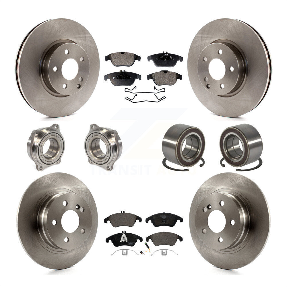 [Avant + Arrière] Kit de Roulement de roue pour 2011-2012 Mercedes-Benz C300 avec 322mm Diameter Rotor KBB-123326 par Transit Auto