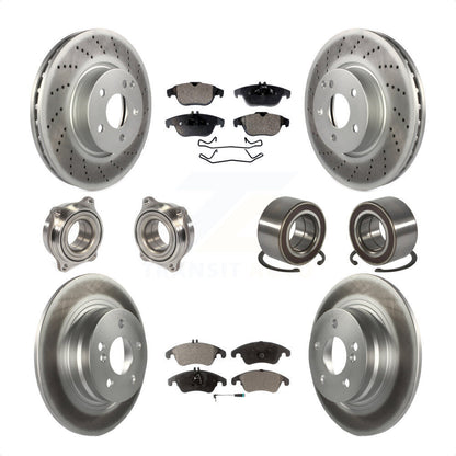 [Avant + Arrière] Kit de Roulement de roue pour 2011-2012 Mercedes-Benz C300 avec 322mm Diameter Rotor KBB-123331 par Transit Auto