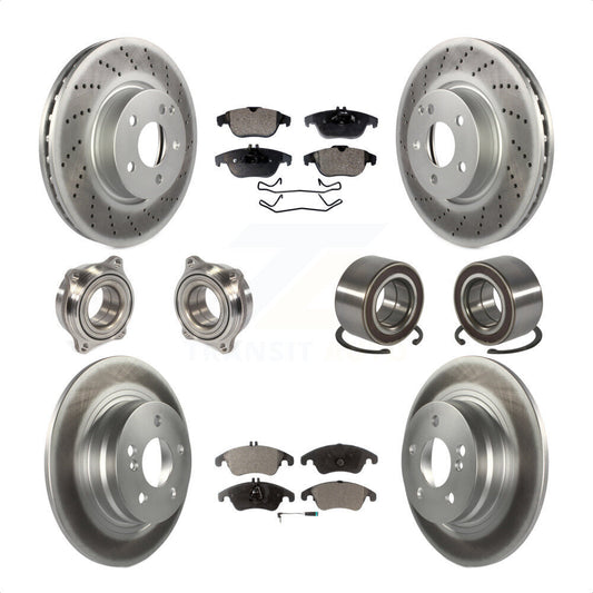 [Avant + Arrière] Kit de Roulement de roue pour 2011-2012 Mercedes-Benz C300 avec 322mm Diameter Rotor KBB-123331 par Transit Auto