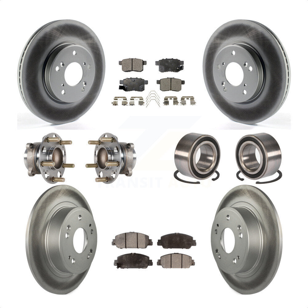 [Avant + Arrière] Kit de Roulement de roue pour 2016-2017 Honda Accord EX-L avec 3.5L KBB-123367 par Transit Auto