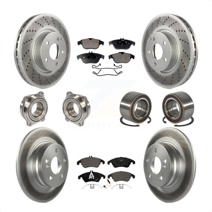 [Avant + Arrière] Kit de Roulement de roue pour 2011-2012 Mercedes-Benz C300 avec 322mm Diameter Rotor KBB-123380 par Transit Auto