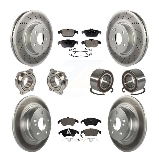[Avant + Arrière] Kit de Roulement de roue pour 2011-2012 Mercedes-Benz C300 avec 322mm Diameter Rotor KBB-123380 par Transit Auto
