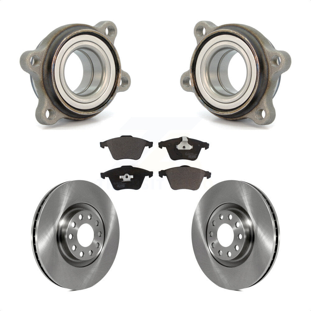 [Avant] Kit d'ensemble roulement de roue et moyeu pour 2002-2004 Audi A6 Quattro 321mm Diameter Rotor KBB-123407 par Transit Auto
