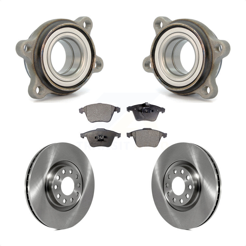 [Avant] Kit d'ensemble roulement de roue et moyeu pour 2002-2004 Audi A6 Quattro 321mm Diameter Rotor KBB-123437 par Transit Auto