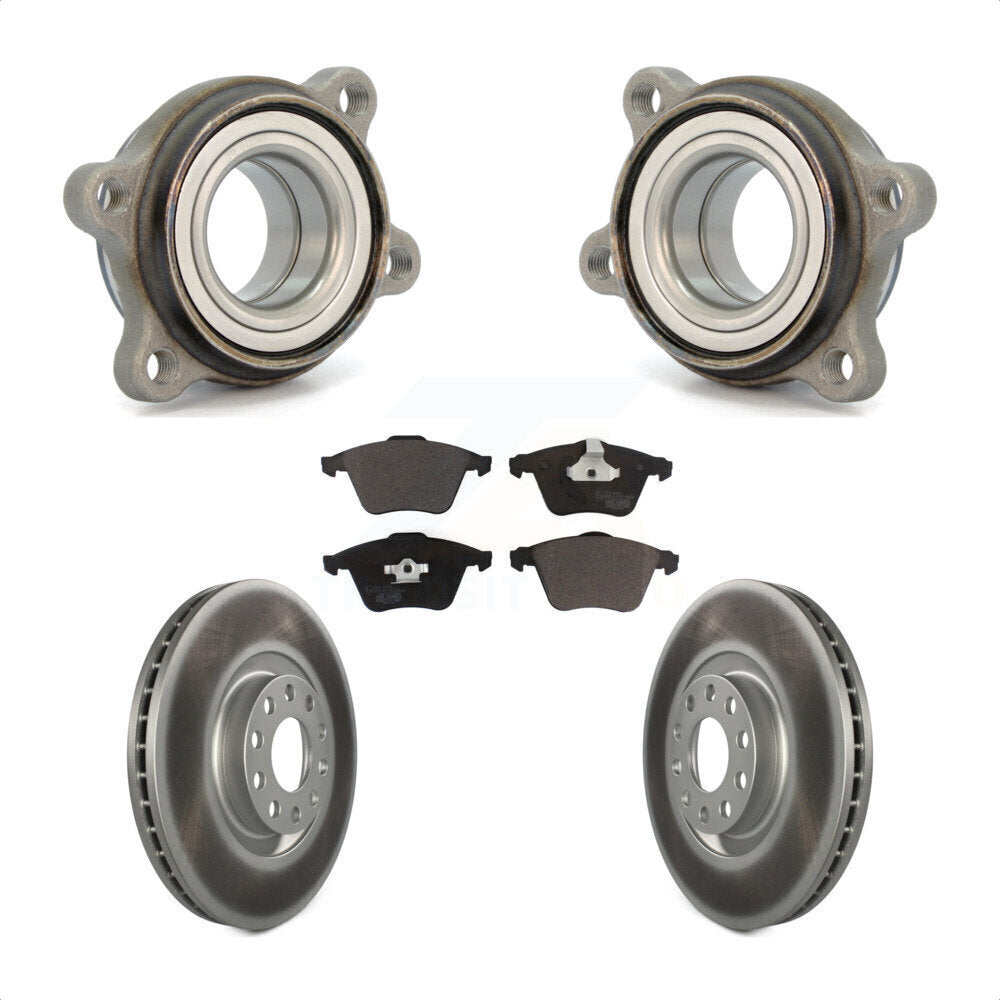 [Avant] Kit d'ensemble roulement de roue et moyeu pour 2002-2004 Audi A6 Quattro 321mm Diameter Rotor KBB-123479 par Transit Auto