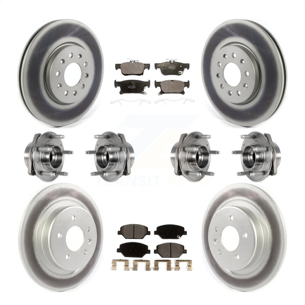 [Avant + Arrière] Kit d'ensemble roulement de roue et moyeu pour Buick Envision avec 315mm Diameter Rotor KBB-123499 par Transit Auto