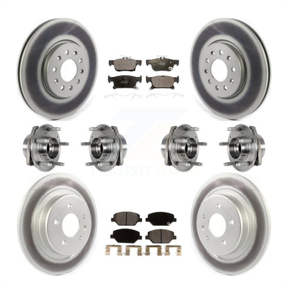 [Avant + Arrière] Kit d'ensemble roulement de roue et moyeu pour Buick Envision avec 315mm Diameter Rotor KBB-123499 par Transit Auto
