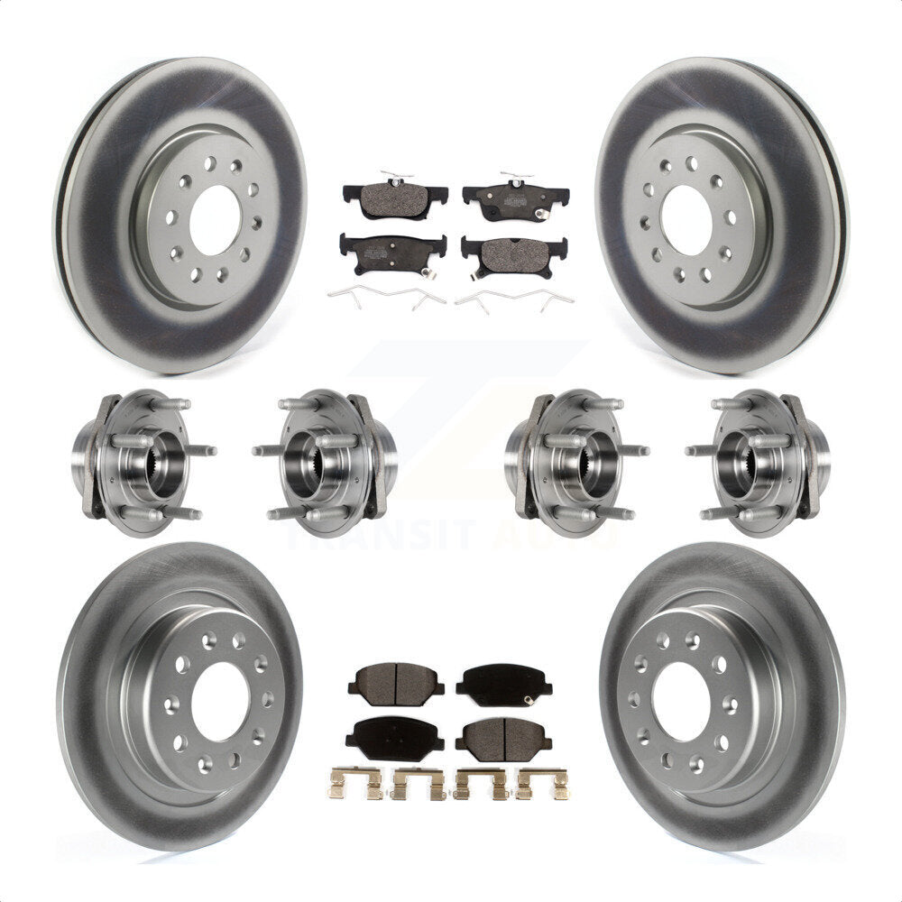 [Avant + Arrière] Kit d'ensemble roulement de roue et moyeu pour Buick Envision avec 288mm Diameter Rotor KBB-123500 par Transit Auto