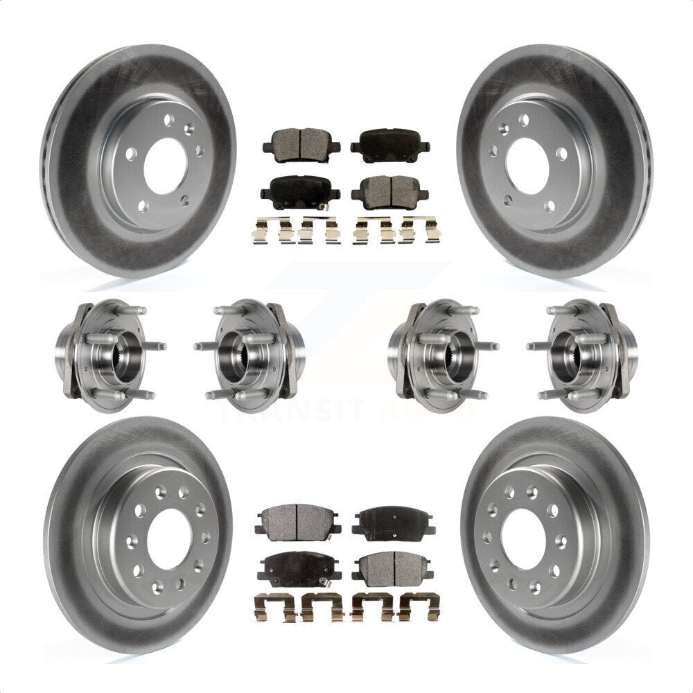 [Avant + Arrière] Kit d'ensemble roulement de roue et moyeu pour 2017-2018 Buick LaCrosse AWD avec 16" Factory Wheels KBB-123502 par Transit Auto
