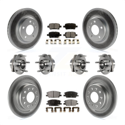[Avant + Arrière] Kit d'ensemble roulement de roue et moyeu pour 2017-2018 Buick LaCrosse AWD avec 16" Factory Wheels KBB-123502 par Transit Auto