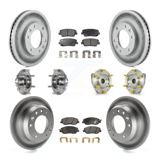 [Avant + Arrière] Kit d'ensemble roulement de roue et moyeu pour Kia Sedona Hyundai Entourage KBB-123517