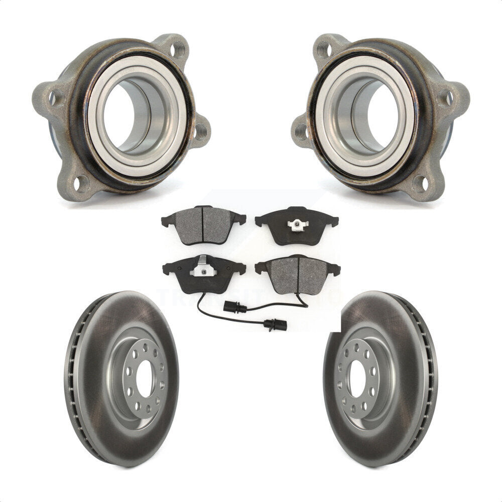 [Avant] Kit d'ensemble roulement de roue et moyeu pour 2002-2004 Audi A6 Quattro 321mm Diameter Rotor KBB-123533 par Transit Auto