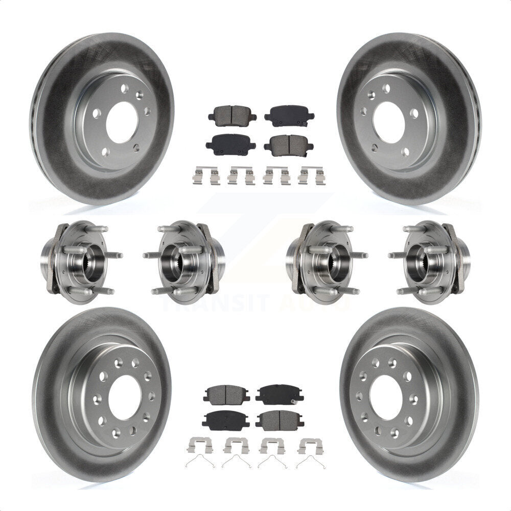 [Avant + Arrière] Kit d'ensemble roulement de roue et moyeu pour 2017-2018 Buick LaCrosse AWD avec 16" Factory Wheels KBB-123568 par Transit Auto
