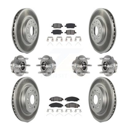 [Avant + Arrière] Kit d'ensemble roulement de roue et moyeu pour 2018-2020 Chevrolet Traverse 4WD KBB-123571