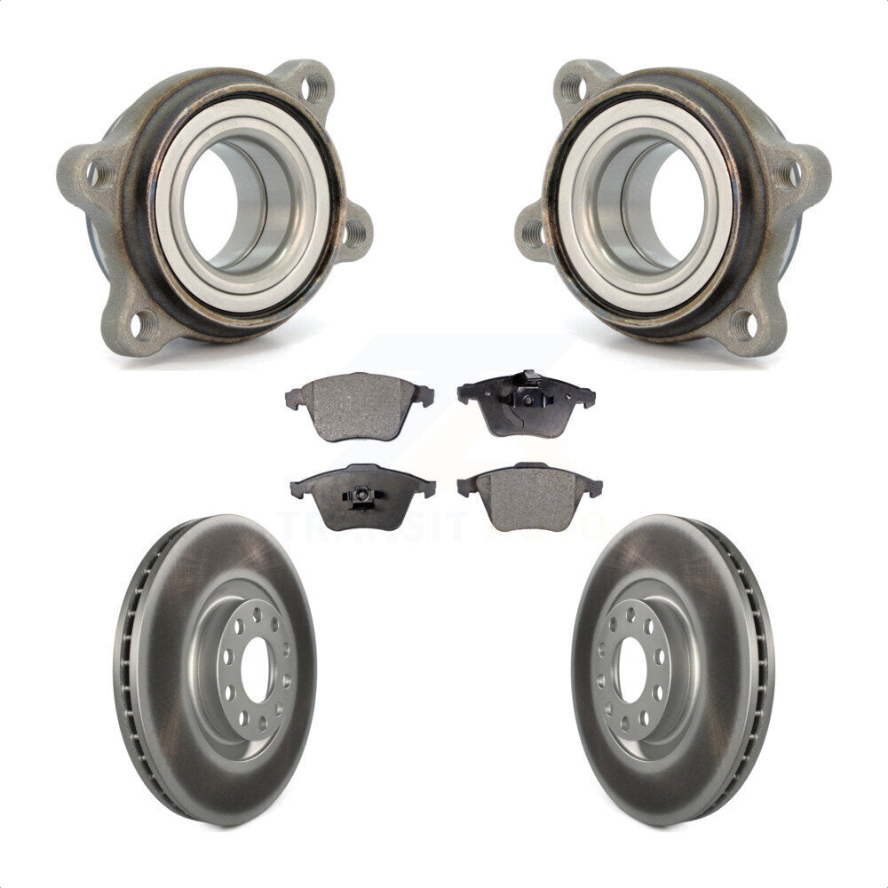 [Avant] Kit d'ensemble roulement de roue et moyeu pour 2002-2004 Audi A6 Quattro 321mm Diameter Rotor KBB-123592 par Transit Auto