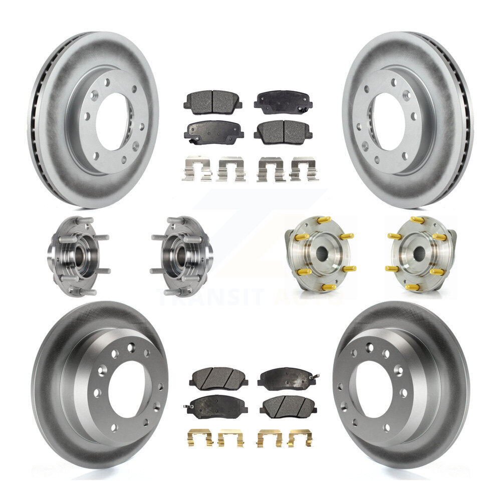[Avant + Arrière] Kit d'ensemble roulement de roue et moyeu pour Kia Sedona Hyundai Entourage KBB-123602