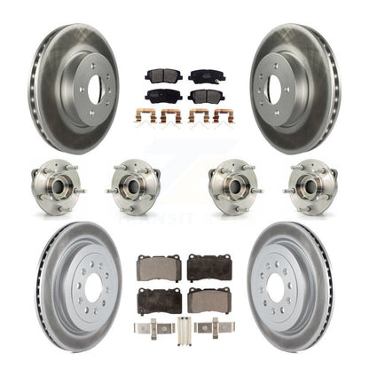 [Avant + Arrière] Kit d'ensemble roulement de roue et moyeu pour 2017 Cadillac ATS Base Luxury avec AWD 2.0L Turbocharged avec 321mm Diameter Rotor KBB-123604