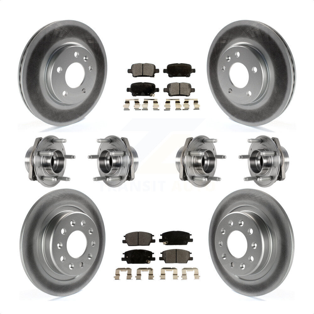 [Avant + Arrière] Kit d'ensemble roulement de roue et moyeu pour 2017-2018 Buick LaCrosse AWD avec 16" Factory Wheels KBB-123608 par Transit Auto