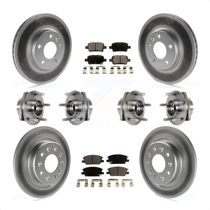 [Avant + Arrière] Kit d'ensemble roulement de roue et moyeu pour 2017-2018 Buick LaCrosse AWD avec 16" Factory Wheels KBB-123608 par Transit Auto