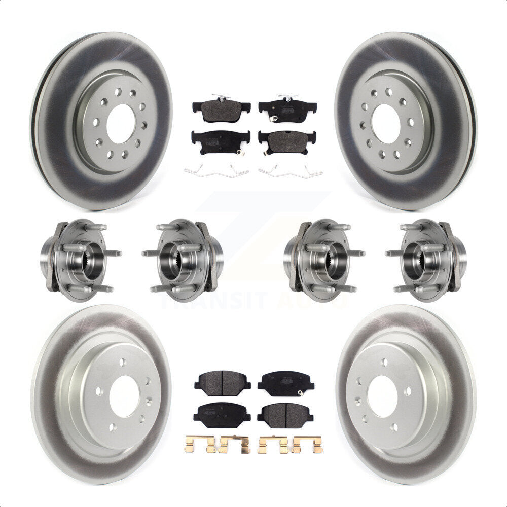[Avant + Arrière] Kit d'ensemble roulement de roue et moyeu pour Buick Envision avec 315mm Diameter Rotor KBB-123610 par Transit Auto