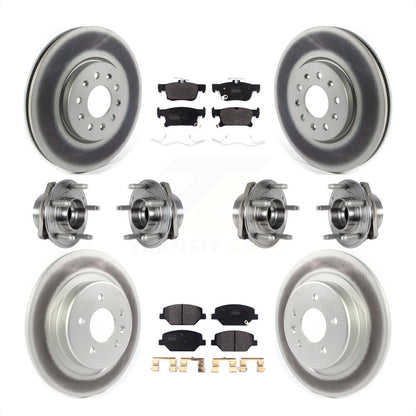 [Avant + Arrière] Kit d'ensemble roulement de roue et moyeu pour Buick Envision avec 315mm Diameter Rotor KBB-123610 par Transit Auto