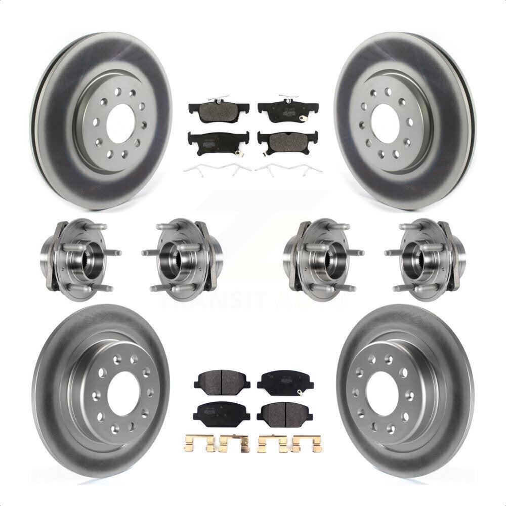 [Avant + Arrière] Kit d'ensemble roulement de roue et moyeu pour Buick Envision avec 288mm Diameter Rotor KBB-123611 par Transit Auto