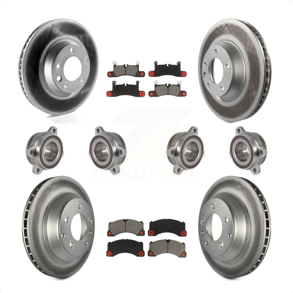 [Avant + Arrière] Kit d'ensemble roulement de roue et moyeu pour Porsche Cayenne KBB-123662 par Transit Auto
