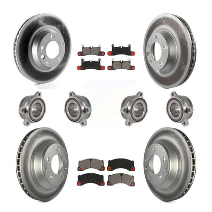 [Avant + Arrière] Kit d'ensemble roulement de roue et moyeu pour Porsche Cayenne KBB-123662 par Transit Auto