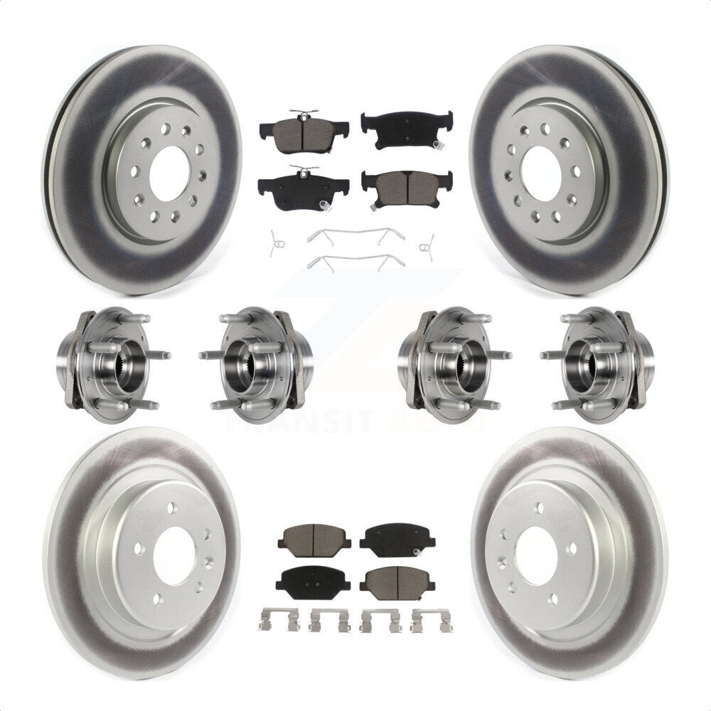 [Avant + Arrière] Kit d'ensemble roulement de roue et moyeu pour Buick Envision avec 315mm Diameter Rotor KBB-123675 par Transit Auto