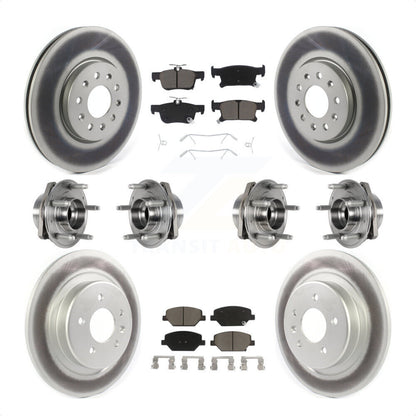[Avant + Arrière] Kit d'ensemble roulement de roue et moyeu pour Buick Envision avec 315mm Diameter Rotor KBB-123675 par Transit Auto