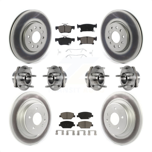[Avant + Arrière] Kit d'ensemble roulement de roue et moyeu pour Buick Envision avec 315mm Diameter Rotor KBB-123675 par Transit Auto