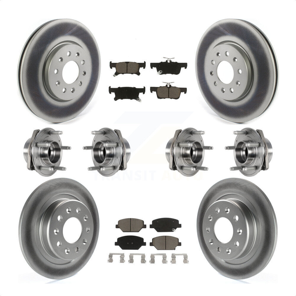 [Avant + Arrière] Kit d'ensemble roulement de roue et moyeu pour Buick Envision avec 288mm Diameter Rotor KBB-123676 par Transit Auto