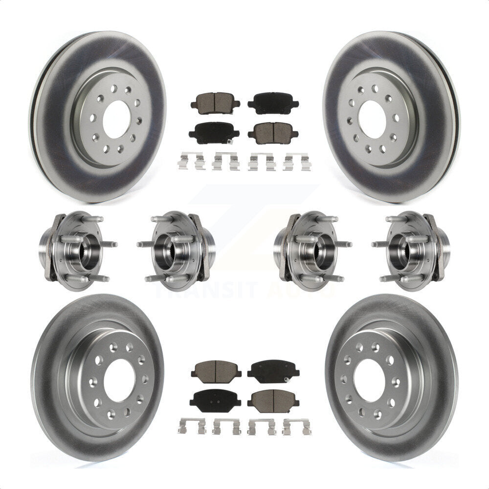 [Avant + Arrière] Kit d'ensemble roulement de roue et moyeu pour 2017-2018 Buick LaCrosse AWD avec 17" Factory Wheels KBB-123677 par Transit Auto