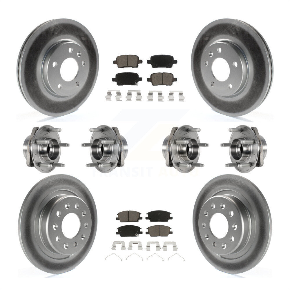 [Avant + Arrière] Kit d'ensemble roulement de roue et moyeu pour 2017-2018 Buick LaCrosse AWD avec 16" Factory Wheels KBB-123678 par Transit Auto