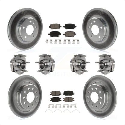 [Avant + Arrière] Kit d'ensemble roulement de roue et moyeu pour 2017-2018 Buick LaCrosse AWD avec 16" Factory Wheels KBB-123678 par Transit Auto