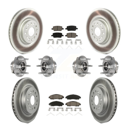 [Avant + Arrière] Kit d'ensemble roulement de roue et moyeu pour 2018-2019 Cadillac XT5 4WD KBB-123679